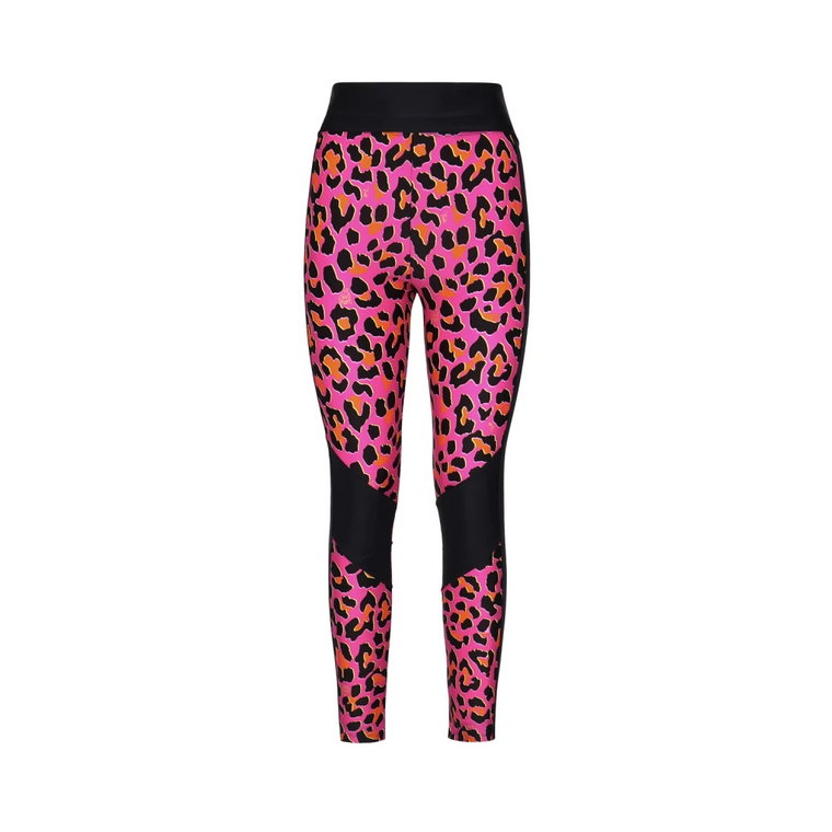 Legginsy w fuchsia w leopardzie Emilio Pucci