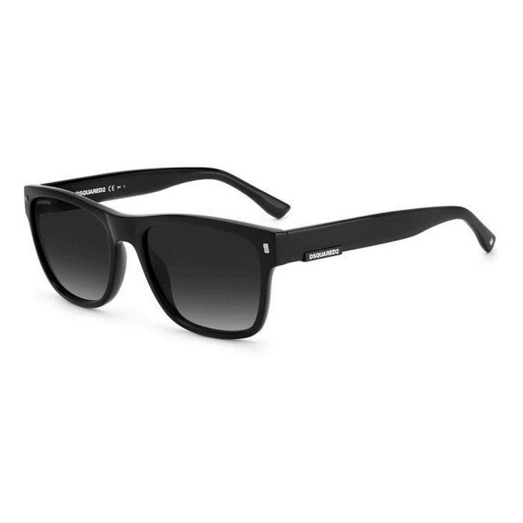 Okulary przeciwsłoneczne dla mężczyzn - Klasyczny czarny z odcieniem soczewki 9O Dsquared2