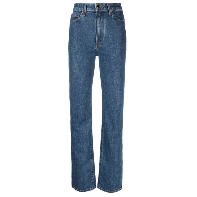 Indigo Straight Leg Jeans Khaite