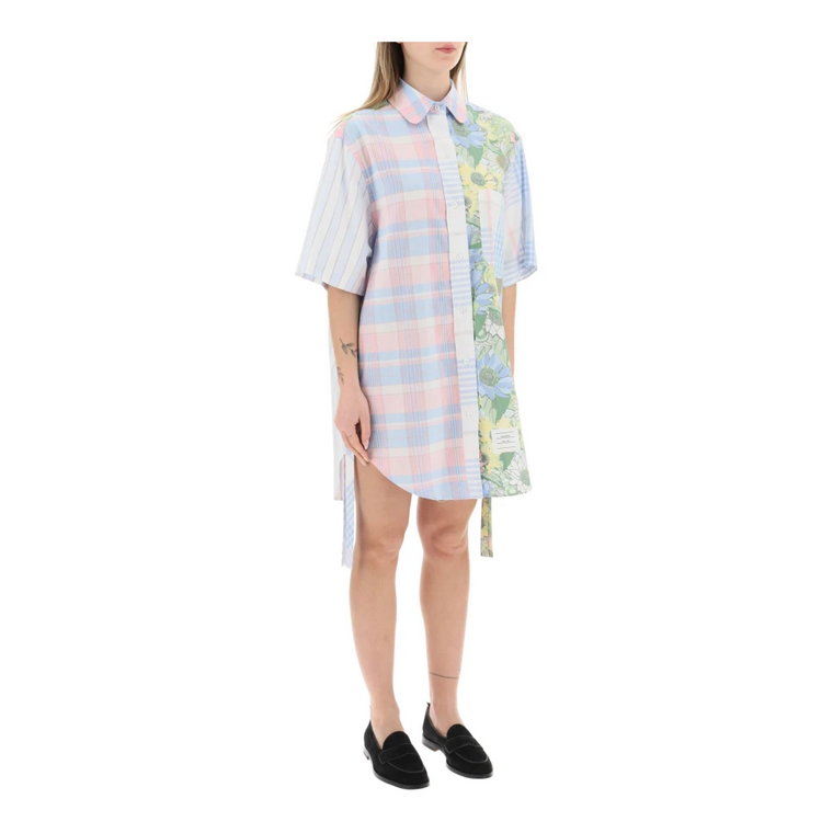 Oversized Krata Chemisier Sukienka Thom Browne