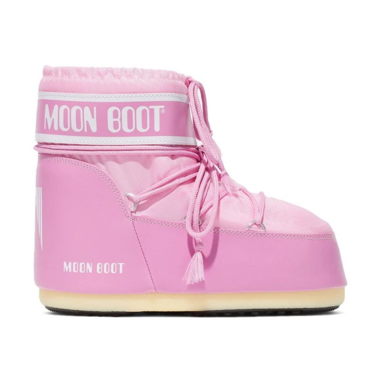 Różowe Icon Low Nylon Buty Moon Boot