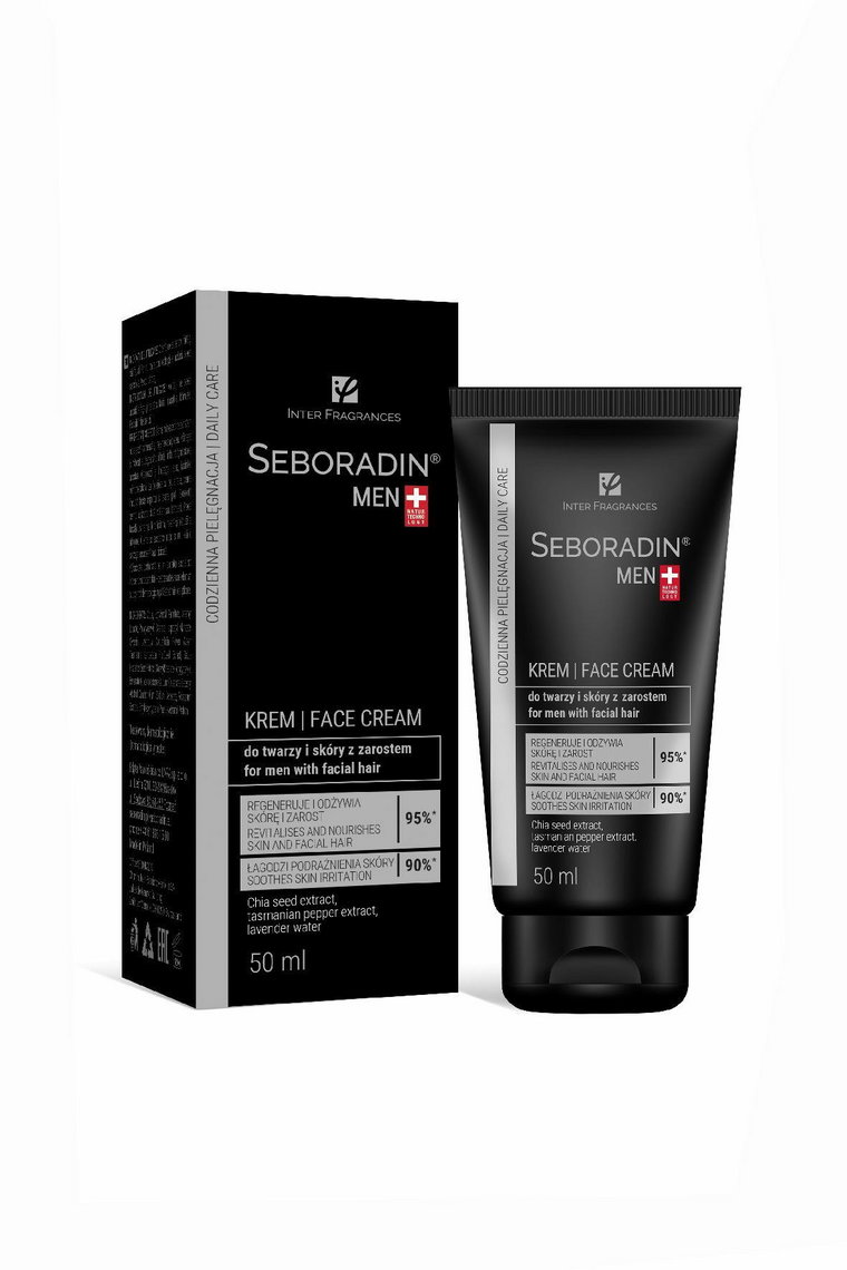 Seboradin MEN krem do pielęgnacji twarzy i skóry z zarostem 50ml