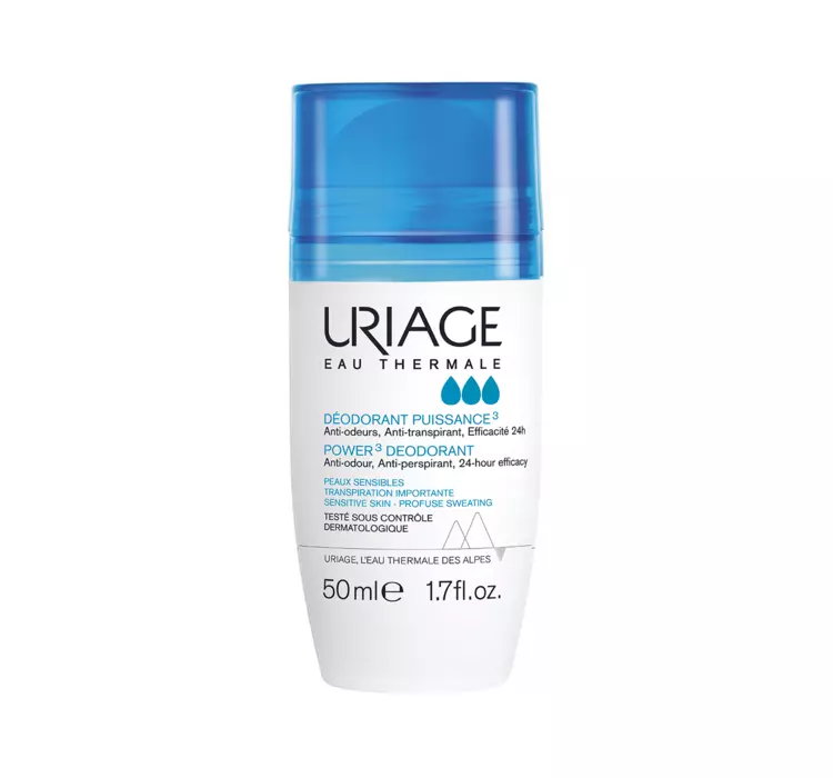 URIAGE EAU THERMALE 24H SKUTECZNY DEZODORANT DO CIAŁA W KULCE BEZ SOLI GLINU 50ML