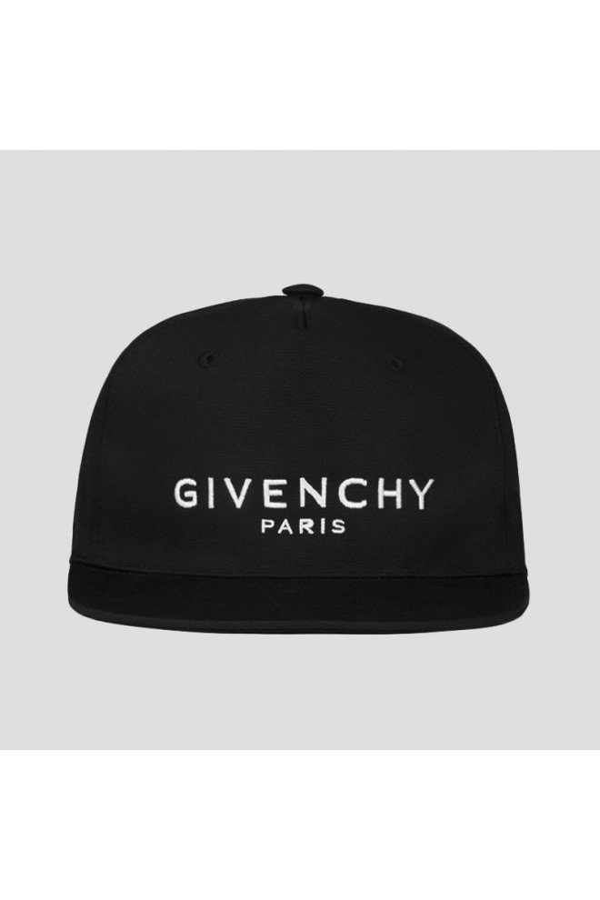GIVENCHY Paris czarna czapka z daszkiem