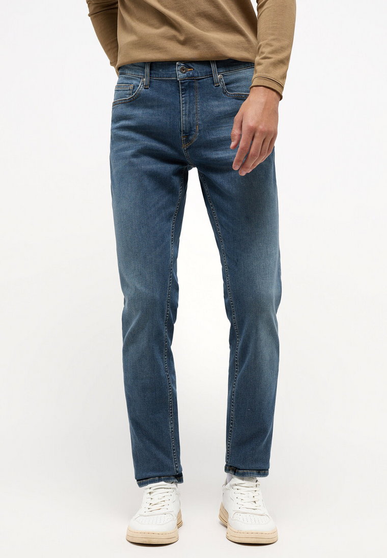 MUSTANG Frisco Skinny Męskie Spodnie Jeansowe Denim Blue 1014585 5000 653