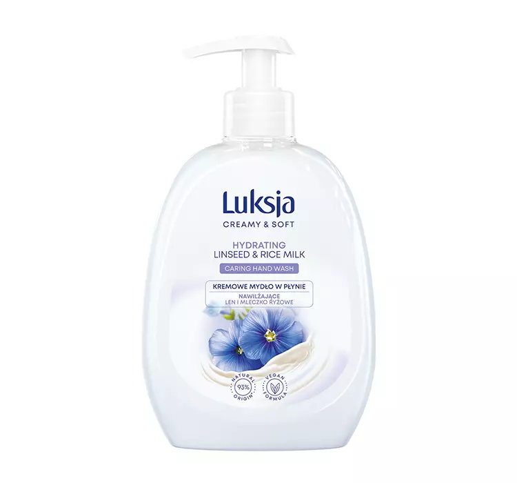 LUKSJA CREAMY & SOFT MYDŁO W PŁYNIE LEN I MLECZKO RYŻOWE 500ML