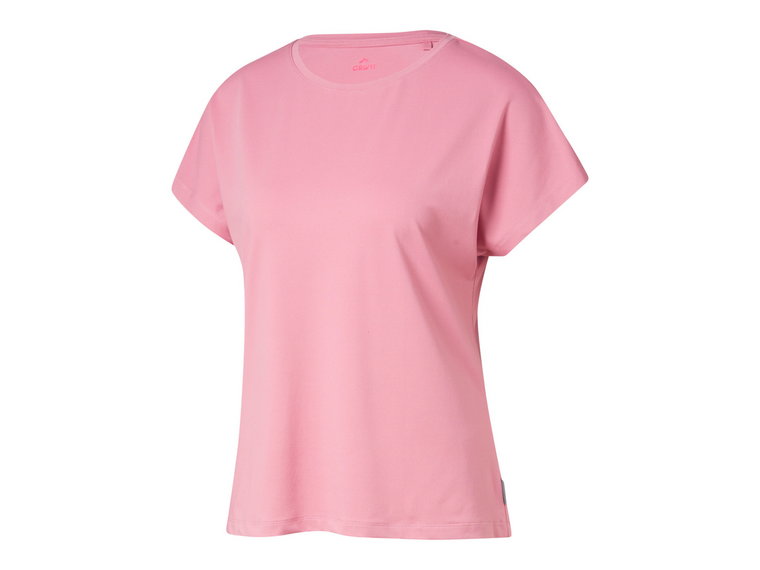 CRIVIT T-shirt damskifunkcyjny, wydłużony tył (L (44/46), Różowy)