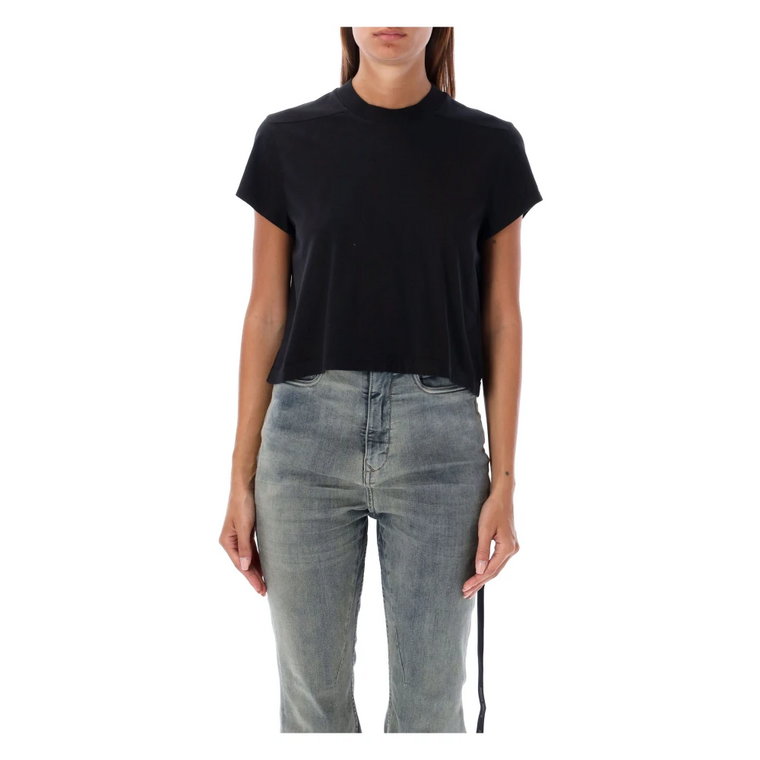 Czarny T-shirt Cropped Rick Owens