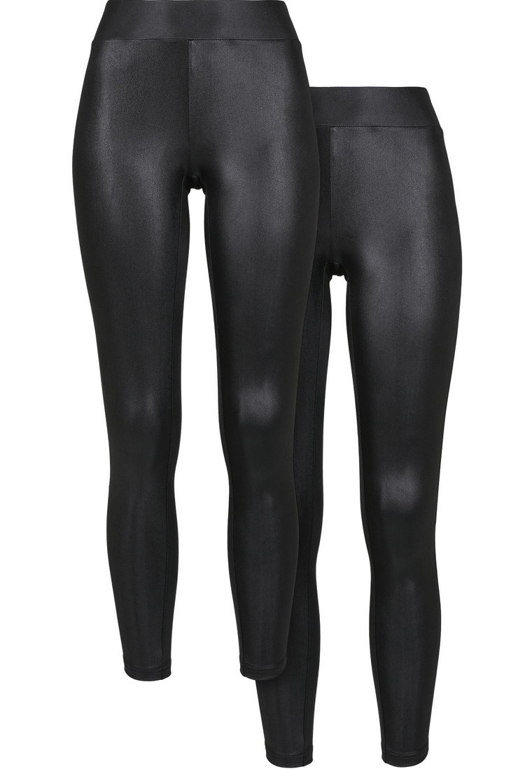 Spodnie Legginsy Damskie Czarne Urban Classics TB3715A