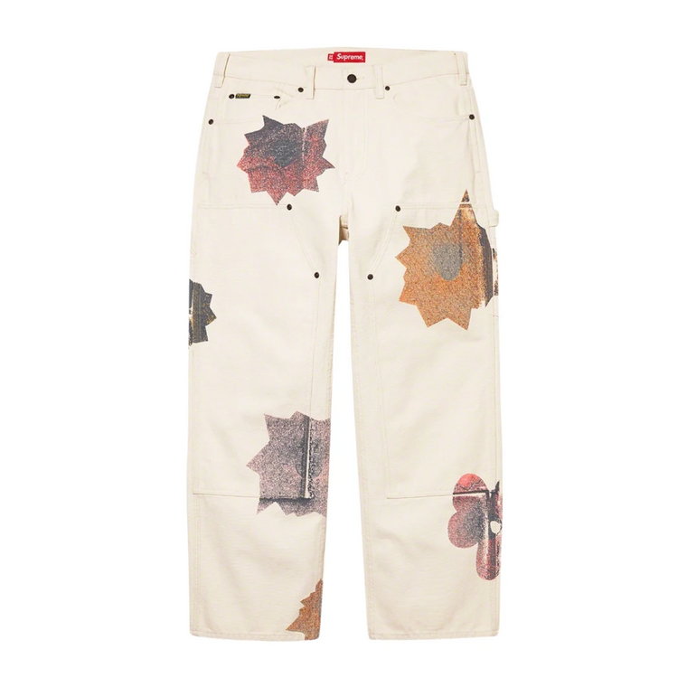 Limitowana edycja Double Knee Painter Pant Supreme