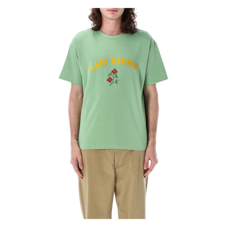 Mint Floral Crew-neck T-shirt Bode