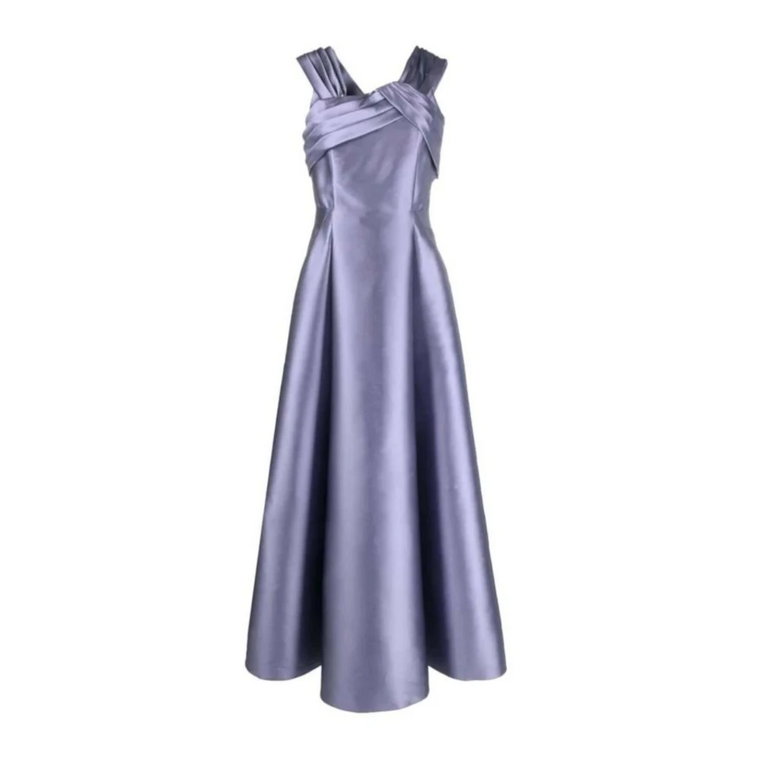 Elegancka Sukienka z Mieszanki Jedwabiu na Specjalne Okazje Alberta Ferretti