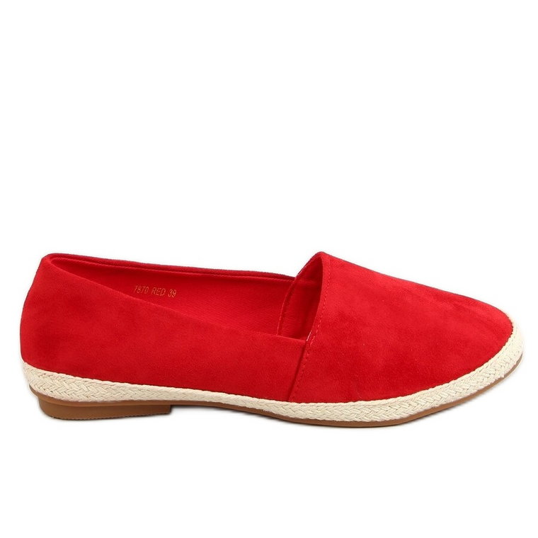 Tenisówki espadryle czerwone 7870 Red