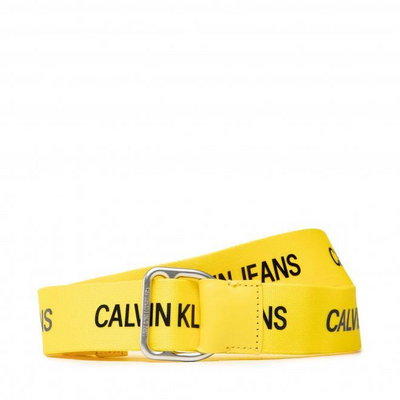 Pasek Damski CALVIN KLEIN JEANS - Slider Webbing Belt 30mm K60K608292  Bright Sunshine ZHM Calvin Klein Jeans