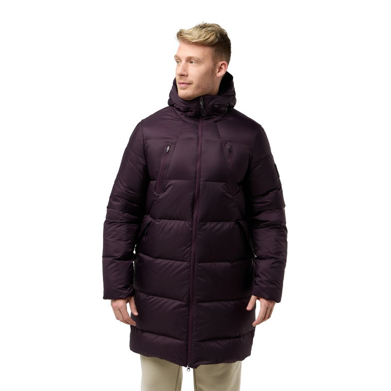 Męska parka puchowa Jack Wolfskin WANDERMOOD DOWN PARKA M midnight plum - XXL