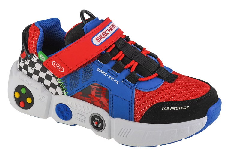 Skechers Gametronix 402260L-BLMT, Dla chłopca, Czerwone, buty sneakers, tkanina, rozmiar: 33