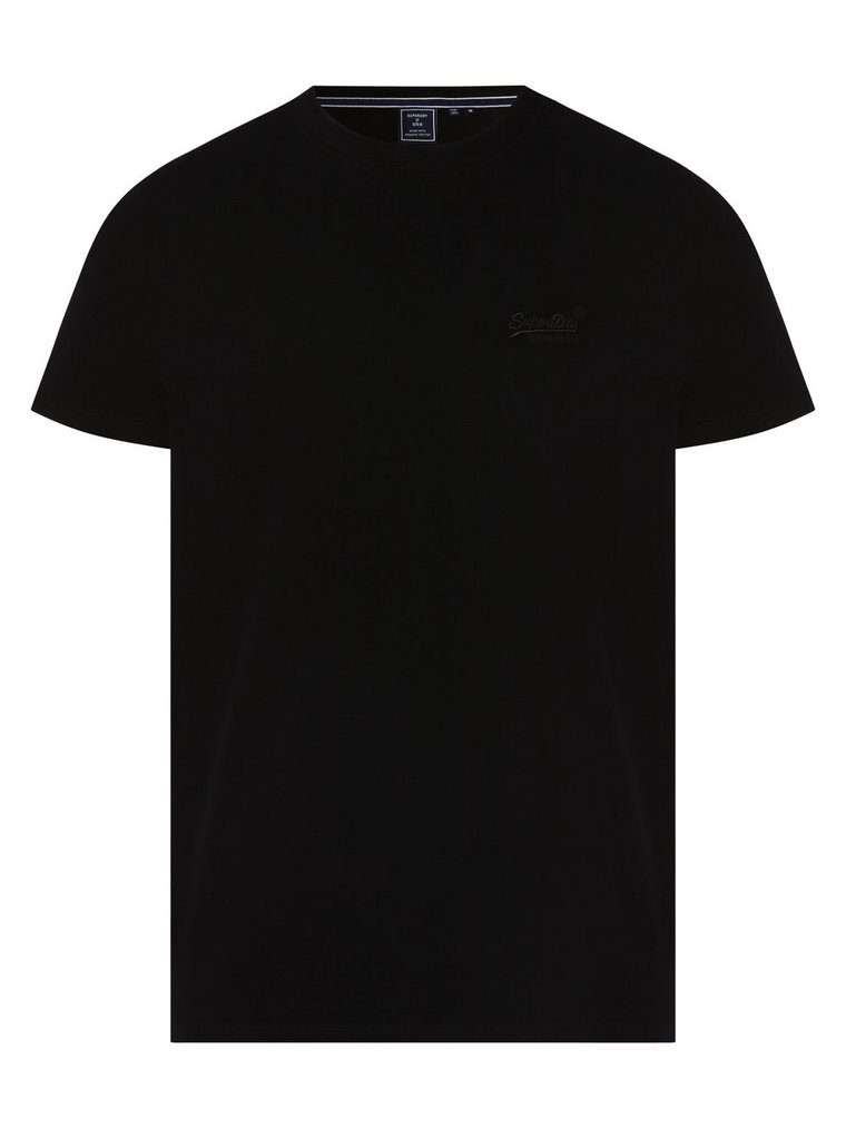 Superdry - T-shirt męski, czarny