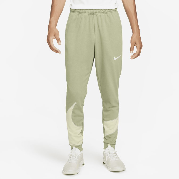 Męskie zwężane spodnie do fitnessu Nike Dri-FIT - Zieleń