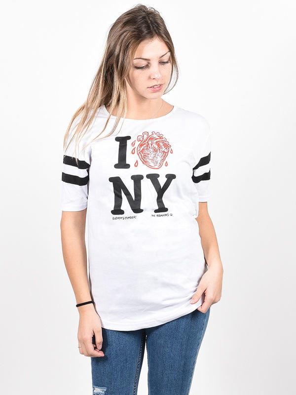 Element I HEART FOOTBALL OPTIC WHITE t-shirt damski - M