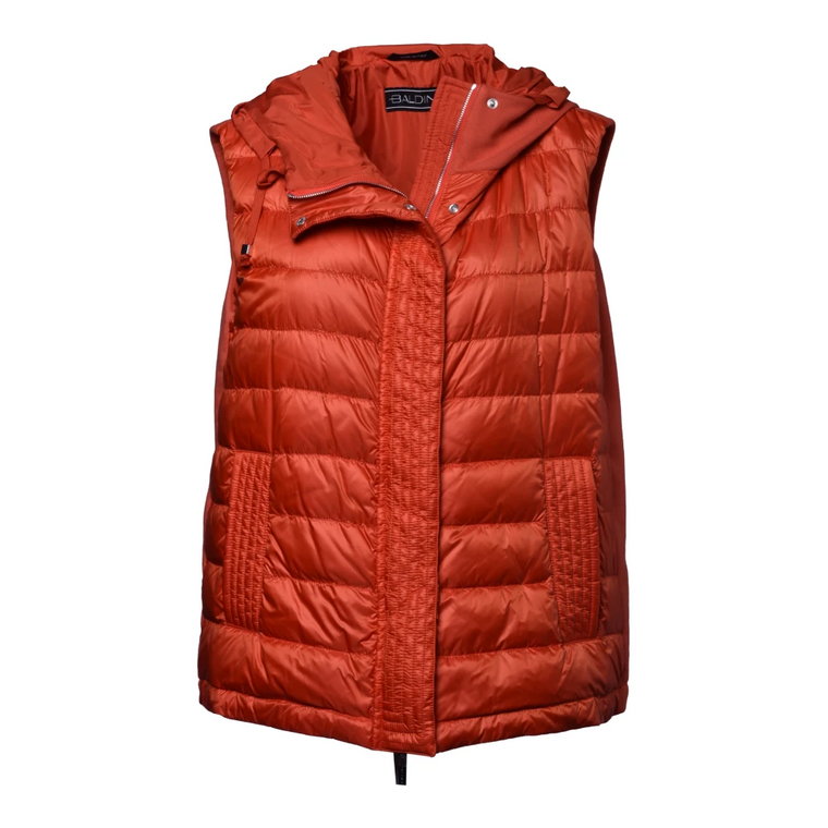 Light orange down gilet Baldinini