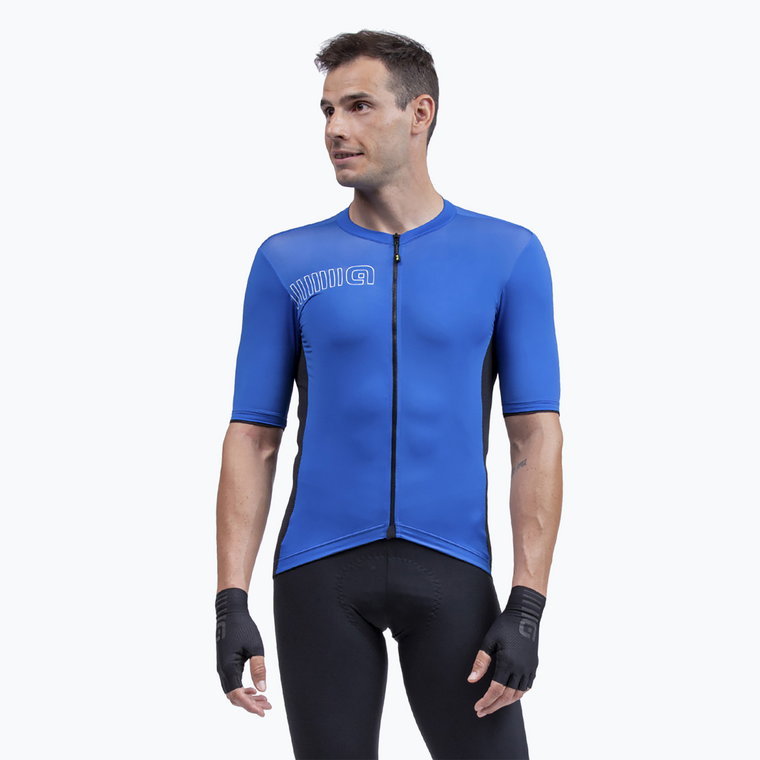 Koszulka rowerowa męska Alé Maglia MC Color Block italia blue