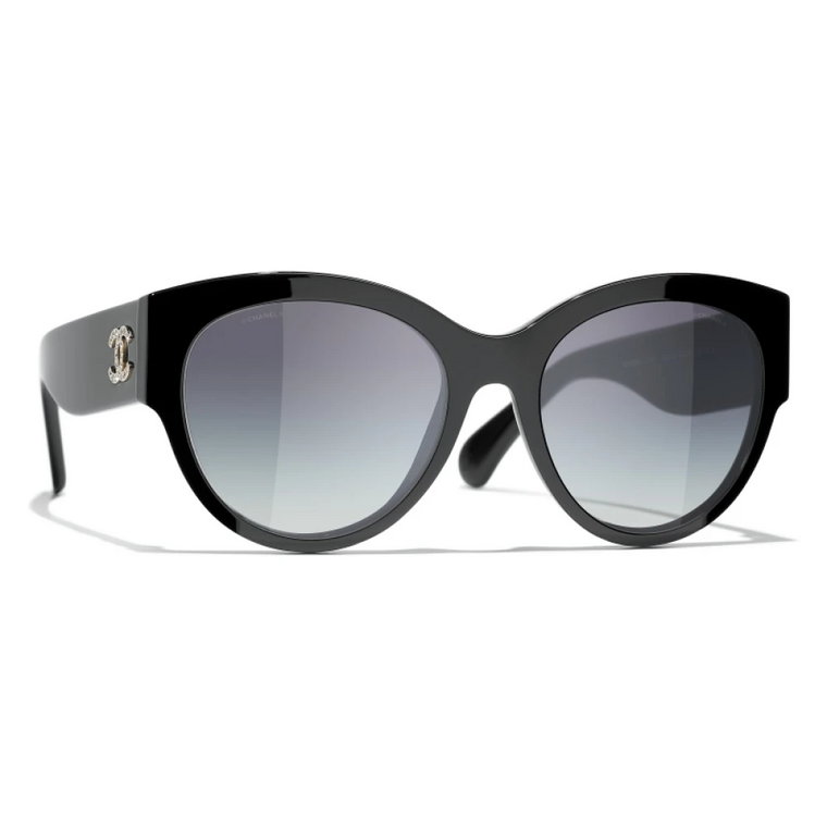 Okulary przeciwsłoneczne w stylu Cat Eye z oprawką z acetatu Chanel