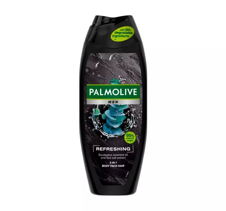 PALMOLIVE MEN REFRESHING ŻEL POD PRYSZNIC 3W1 DO CIAŁA, TWARZY I WŁOSÓW 500ML