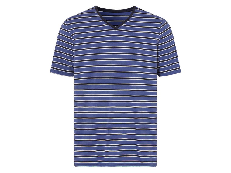 LIVERGY T-shirt męski do spania, z bawełną (XL (56/58), Paski)