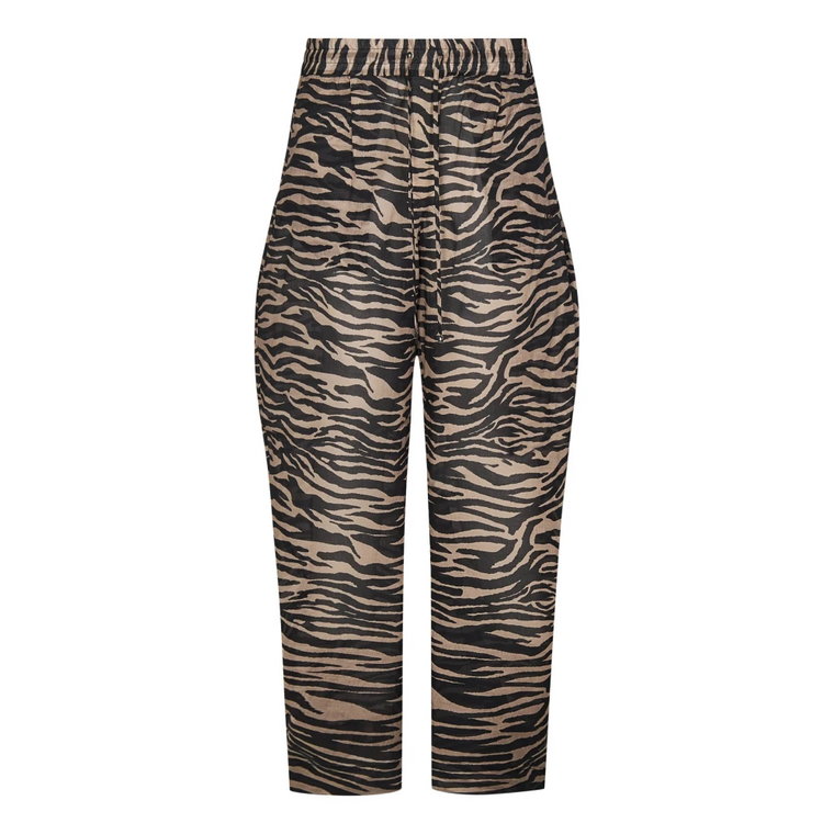 Zebra Print Wide-Leg Trousers The Attico