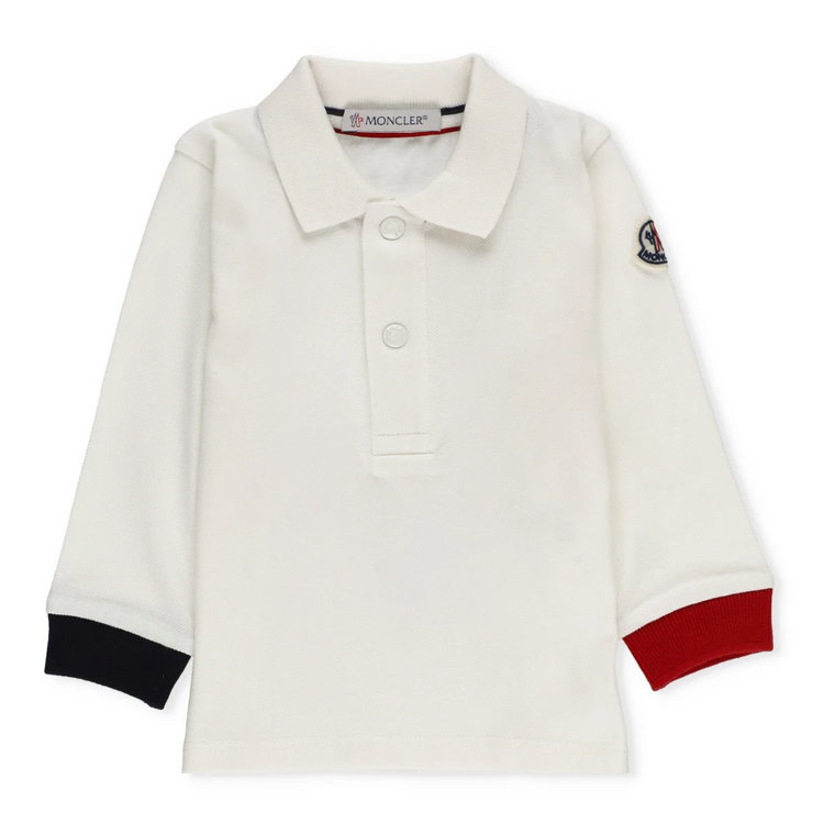 Biała Bawełniana Koszulka Polo Piquet Moncler