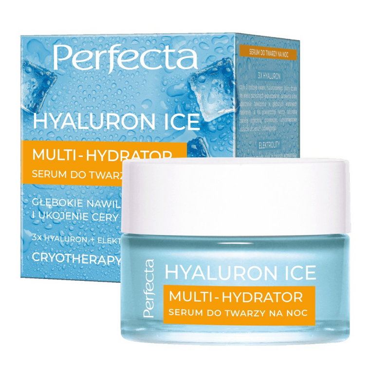 Perfecta Hyaluron Ice Multi-Hydrator Serum do twarzy na noc 50 ml