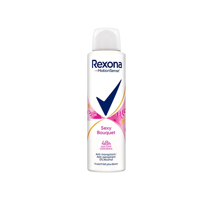 REXONA SEXY BOUQUET ANTYPERSPIRANT W AEROZOLU DLA KOBIET 150ML