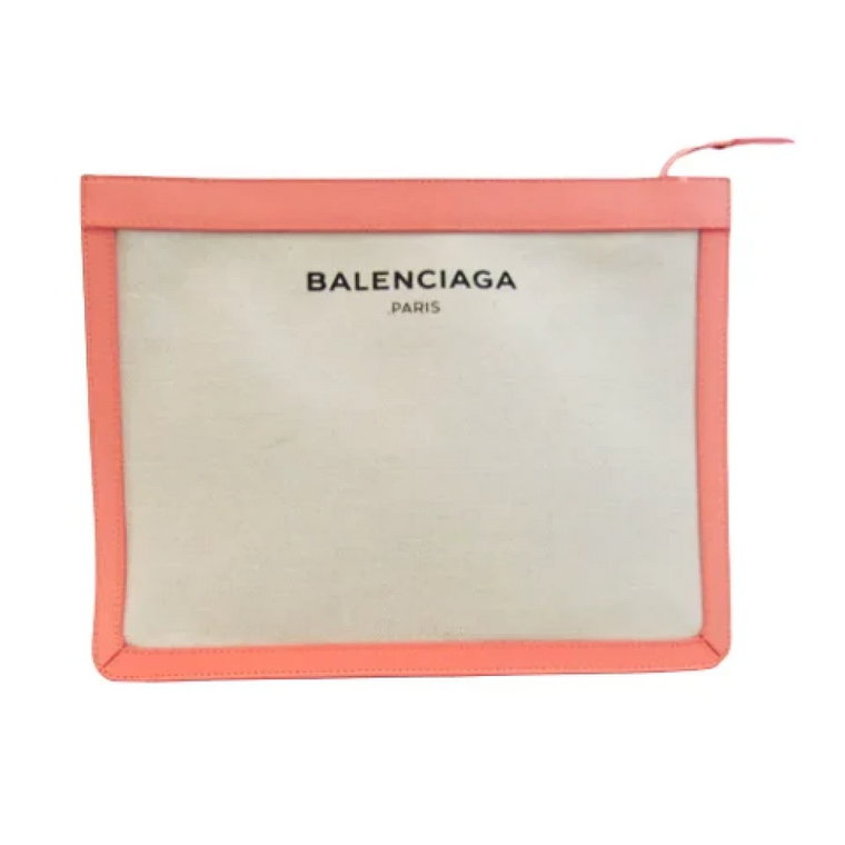 Pre-owned Canvas clutches Balenciaga Vintage