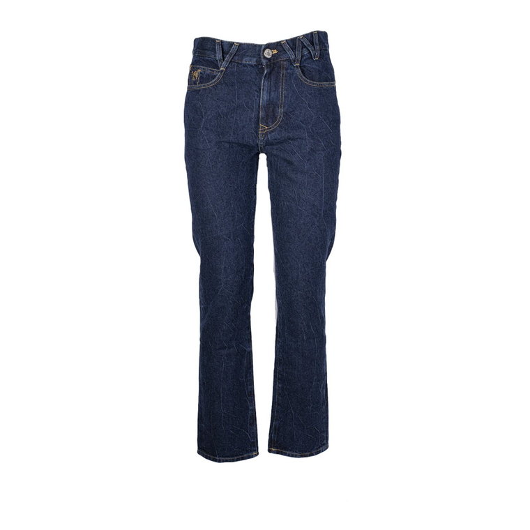 Klasyczne Tapered Jeansy w Kolorze Niebieskim Vivienne Westwood