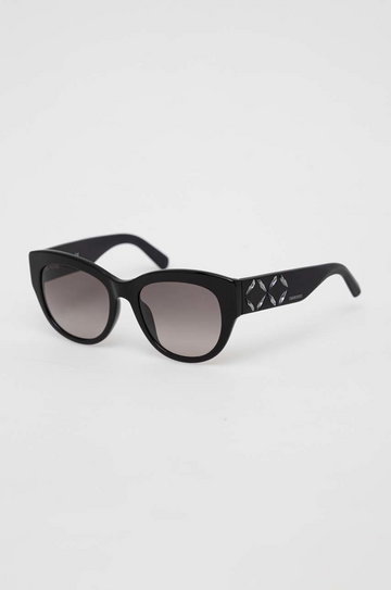 Swarovski okulary przeciwsłoneczne damskie kolor czarny