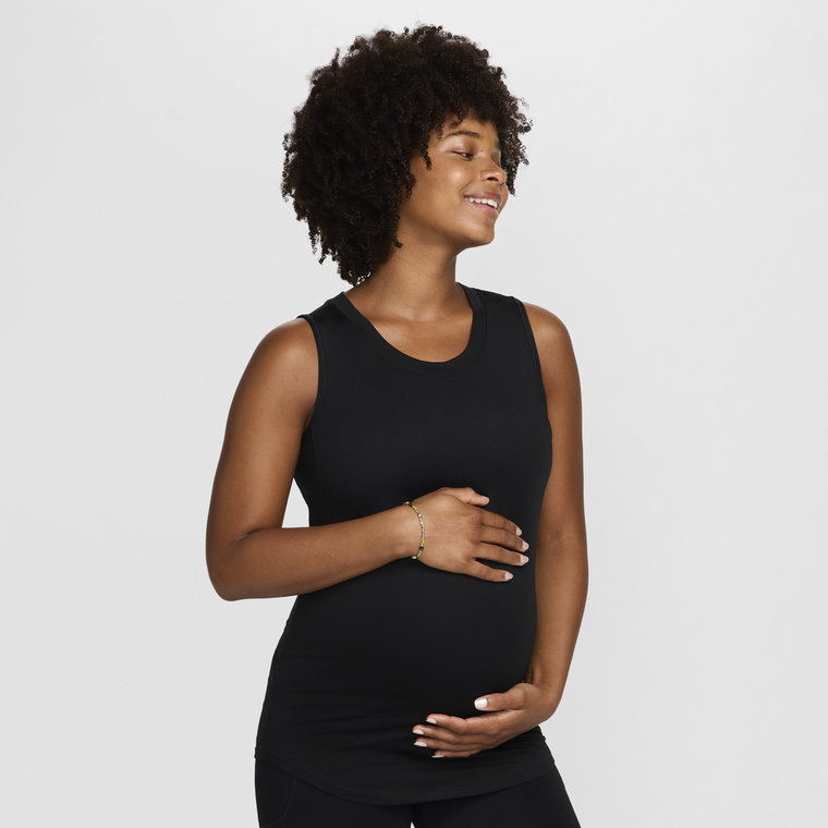 Damska koszulka ciążowa bez rękawów o dopasowanym kroju Nike (M) One - Fiolet