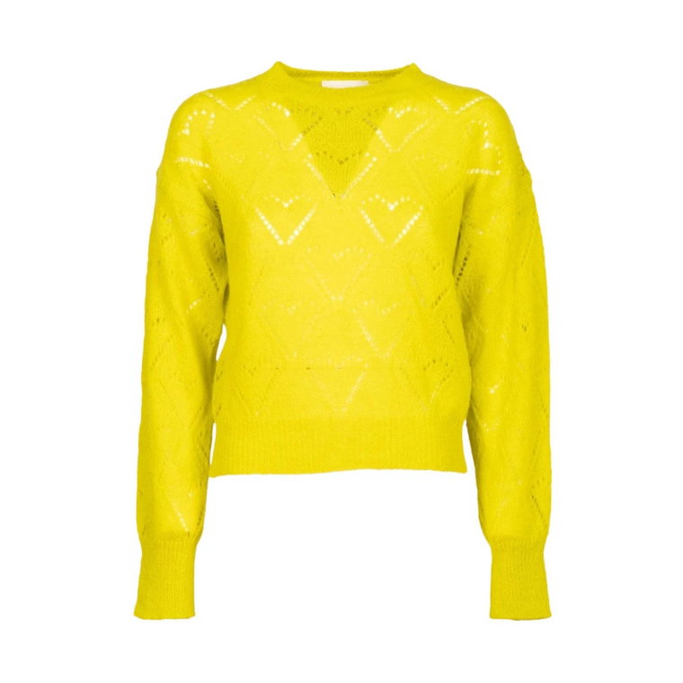 Fluorescencyjny Żółty Sweter Lison Iblues