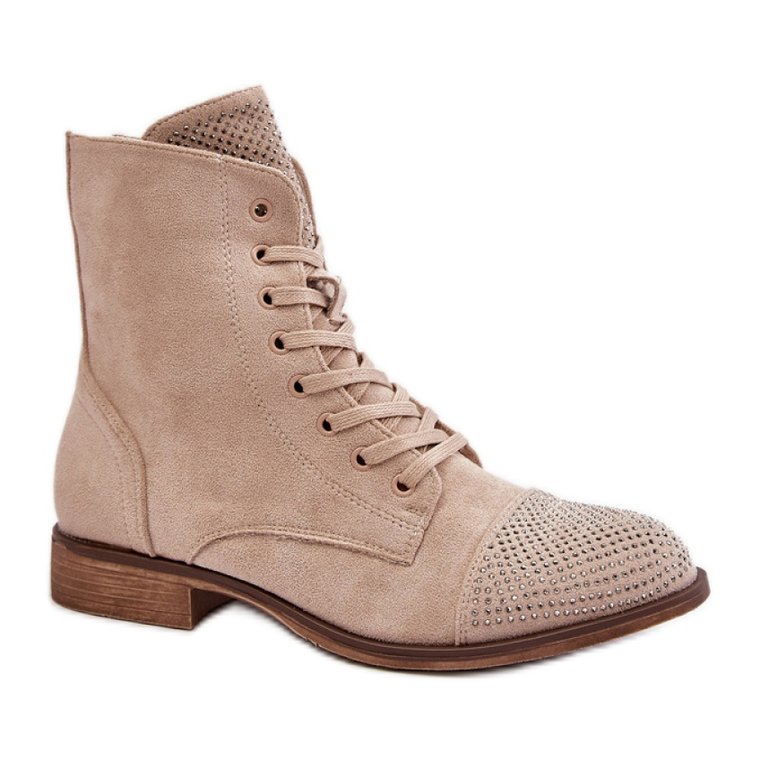 Botki Model DA132P Light Beige beżowy