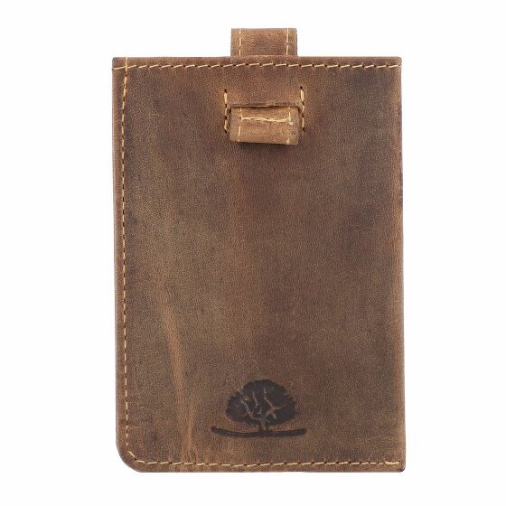 Greenburry Vintage Business Card Case RFID Leather 7 cm braun