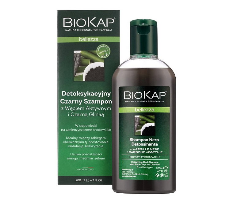 Biokap Bellezza Detoksykacyjny Czarny Szampon 200 ml