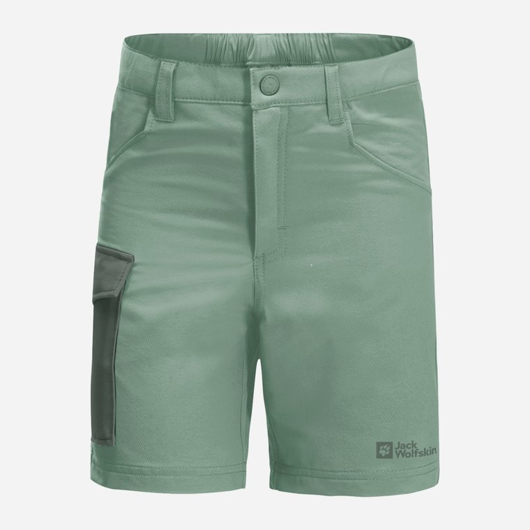 Krótkie spodenki młodzieżowe dziewczęce Jack Wolfskin Active Shorts K 1609341-4215 140 cm Zielone (4064993682540). Spodenki dziewczęce