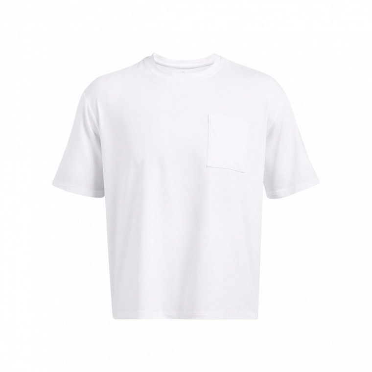 Męska koszulka treningowa Under Armour UA Meridian Pocket SS - biała