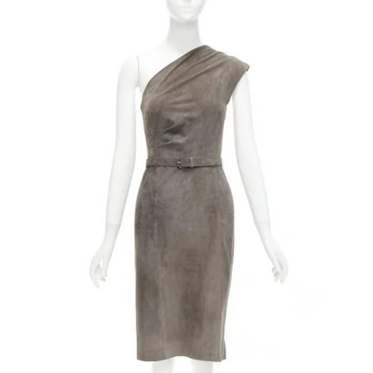 Pre-owned Suede dresses Ralph Lauren Pre-owned