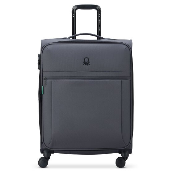 Delsey Paris x United Colors of Benetton BE Wózek 4-kołowy 65 cm z plisą rozporową anthracite