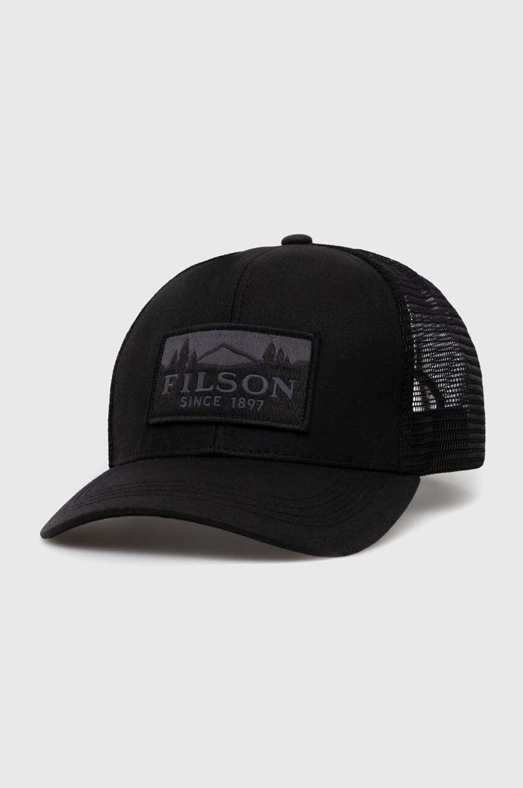 Filson czapka z daszkiem Logger Mesh Cap kolor czarny FMACC0044
