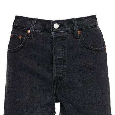 Levi's® Szorty jeansowe Ribcage 77879-0052 Czarny Slim Fit
