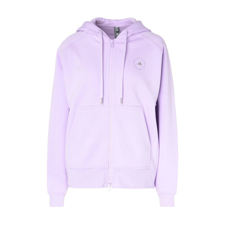 Bluza z kapturem Full Zip w kolorze liliowym Adidas by Stella McCartney