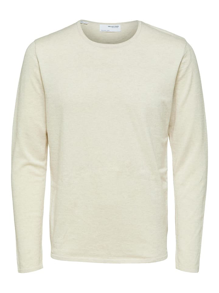 SELECTED HOMME Sweter "Rome" w kolorze kremowym