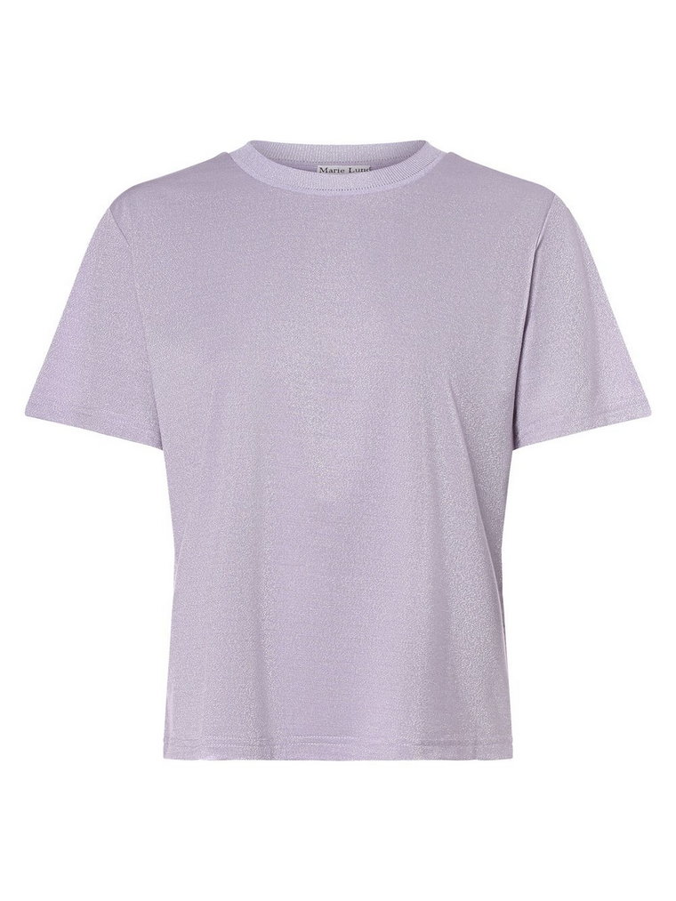 Marie Lund - T-shirt damski, lila|srebrny