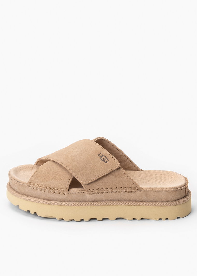 Klapki damskie UGG GOLDENSTAR CROSS SLIDE